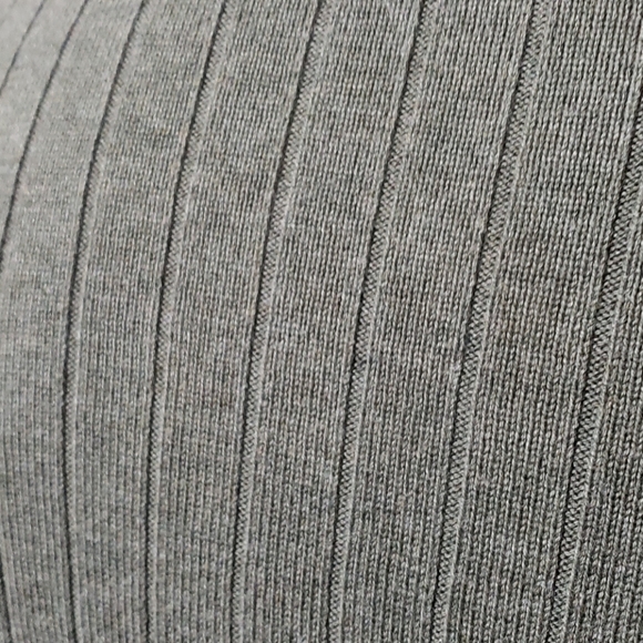 J.crew factory olive green ribbed sweater vneck - Picture 4 of 5